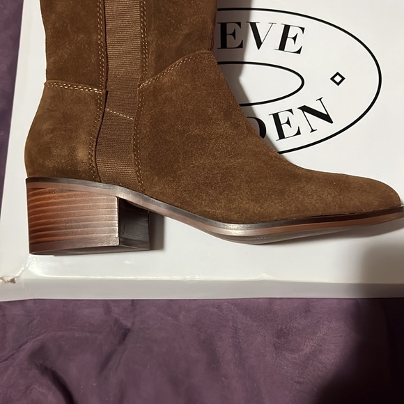 Giselle chestnut Suede boots Steve Madden - Picture 4 of 5